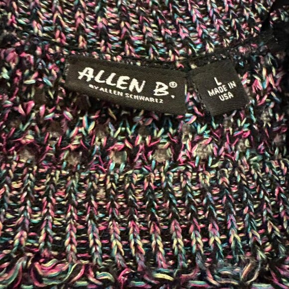 🌈 Rainbow Knit Sweater – L (Made in USA) 🌈 - Picture 4 of 7